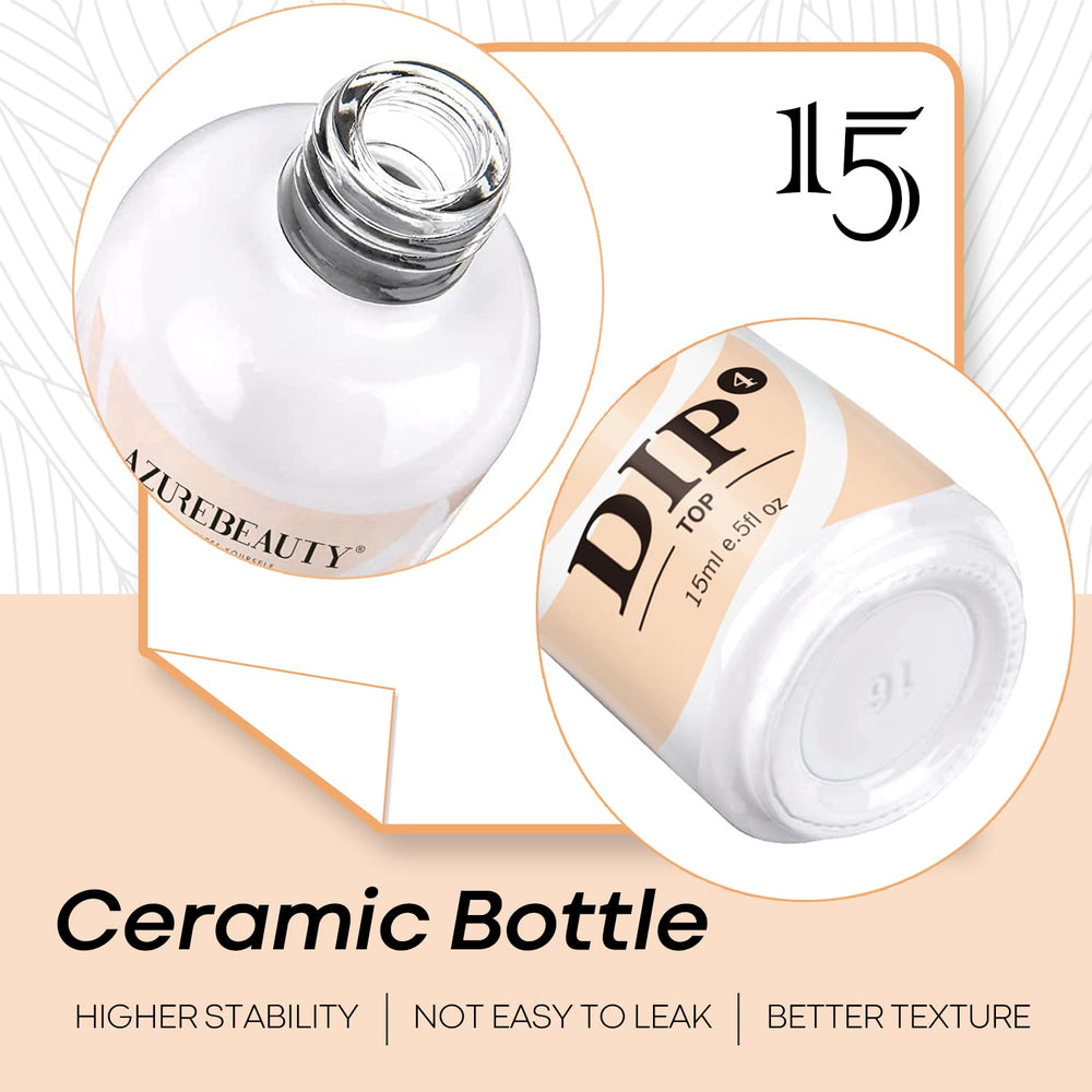 AZUREBEAUTY application-rapide-dip 15ml permet une pose rapide à domicile.