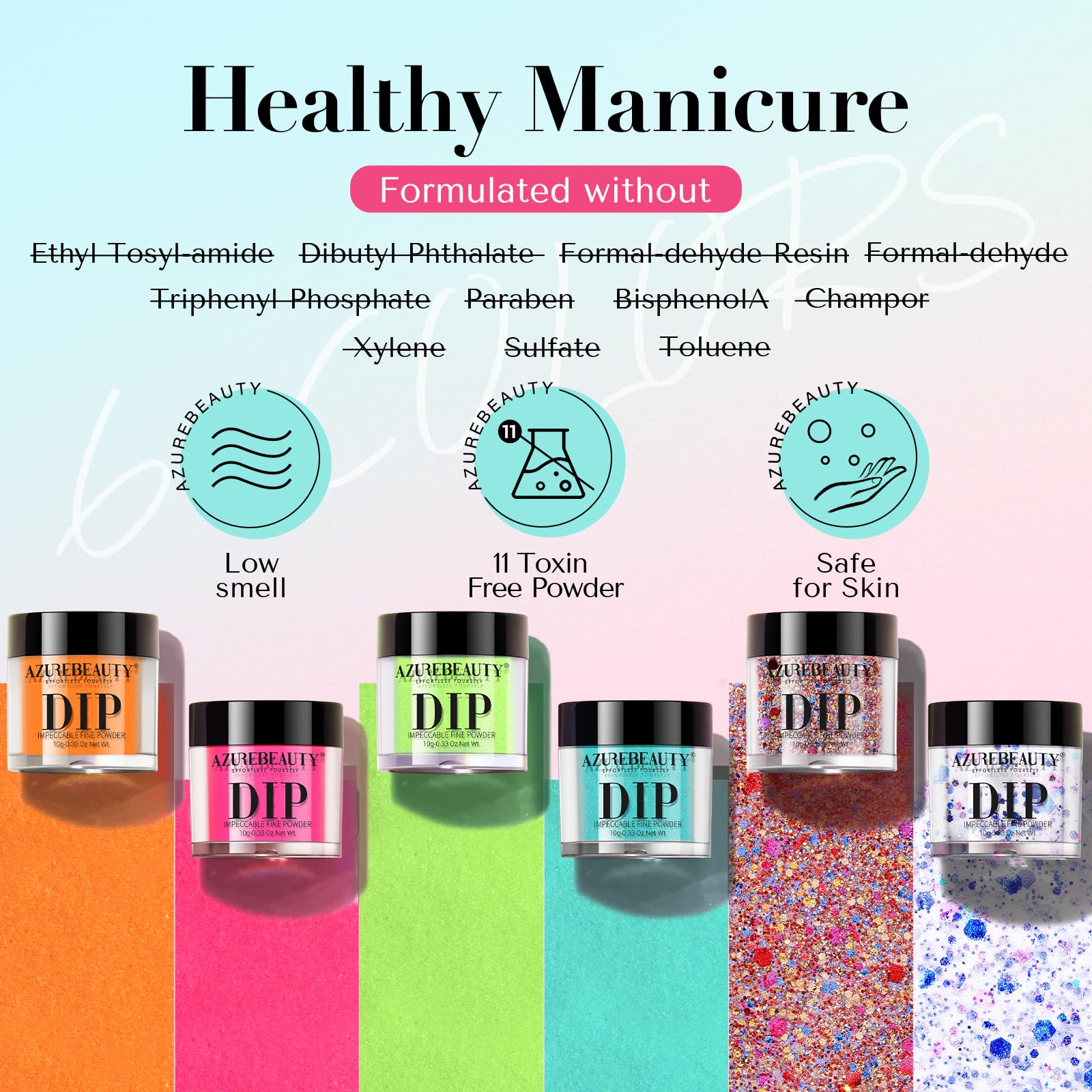 AZUREBEAUTY application facile et sans odeur pour les ongles