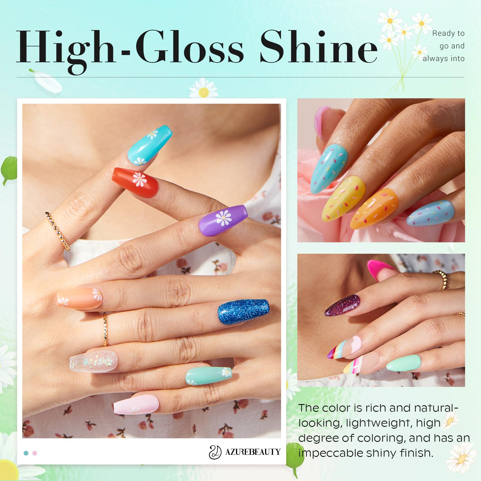 Base coat dip AZUREBEAUTY pour une adhérence et une finition lisse
