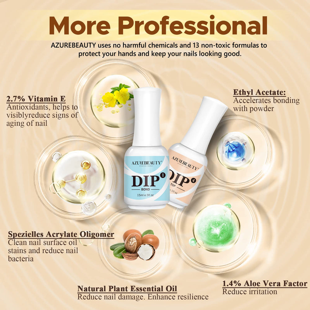 AZUREBEAUTY coffret-dip-complet-15ml cadeau idéal pour les amateurs de manucure.