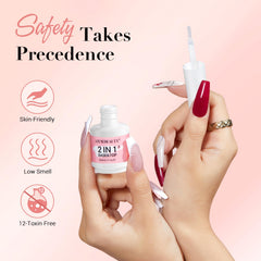 Activateur AzureBeauty pour dip, séchage rapide et fixation.