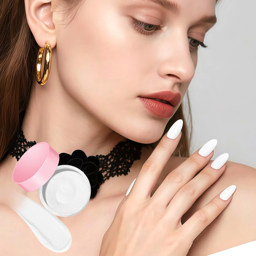 Application en trois étapes avec la poudre blanche AZUREBEAUTY