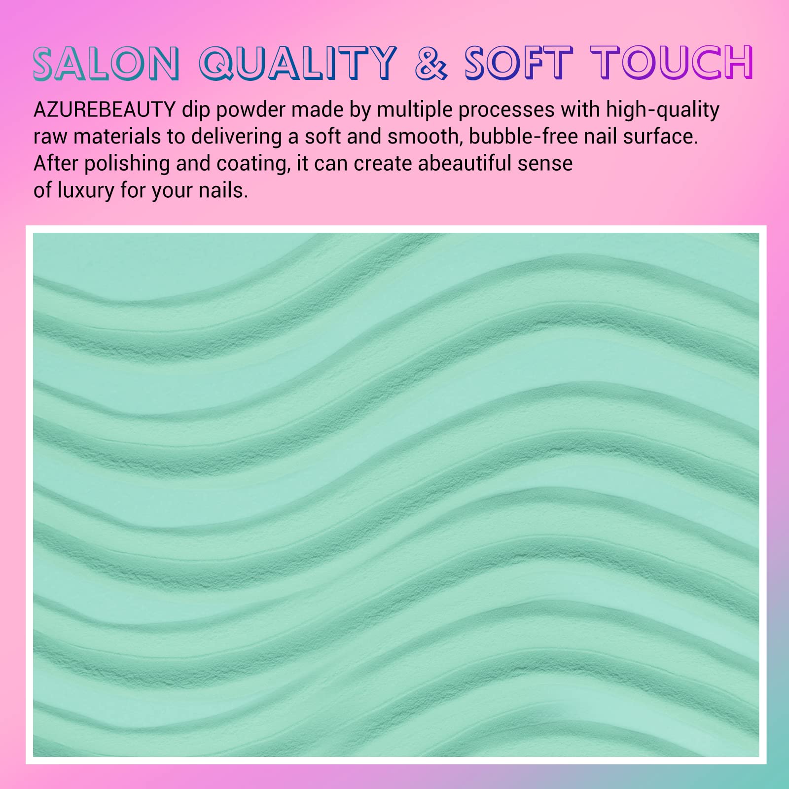 AZUREBEAUTY poudre dip changement couleur gris sur ongles
