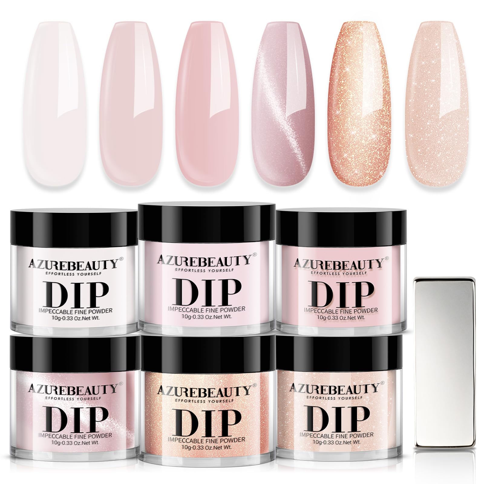 AZUREBEAUTY Dip Powder fini lumineux et lisse pour aspect soigné