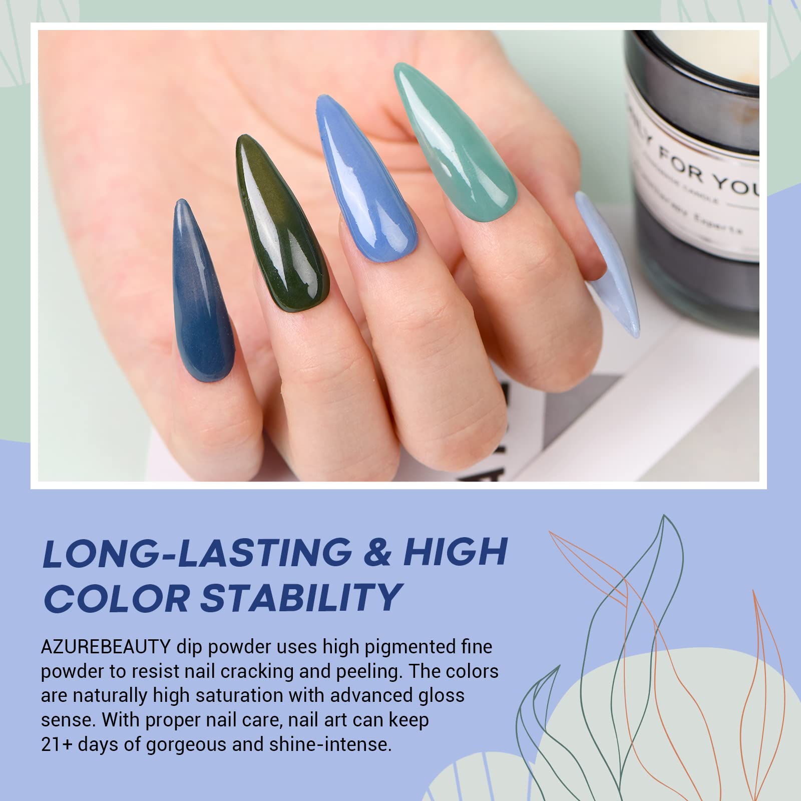 AzureBeauty poudre dip indigo cornflower: palette sombre polyvalente pour looks quotidiens