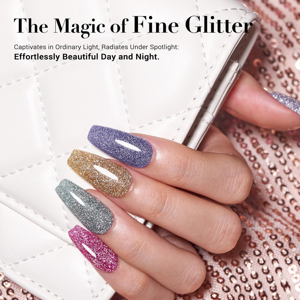 AZUREBEAUTY Poudre Dip argent: fini brillant polyvalent pour tous les looks.