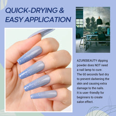 AzureBeauty poudre dip turquoise army: teinte intense idéale pour occasions spéciales