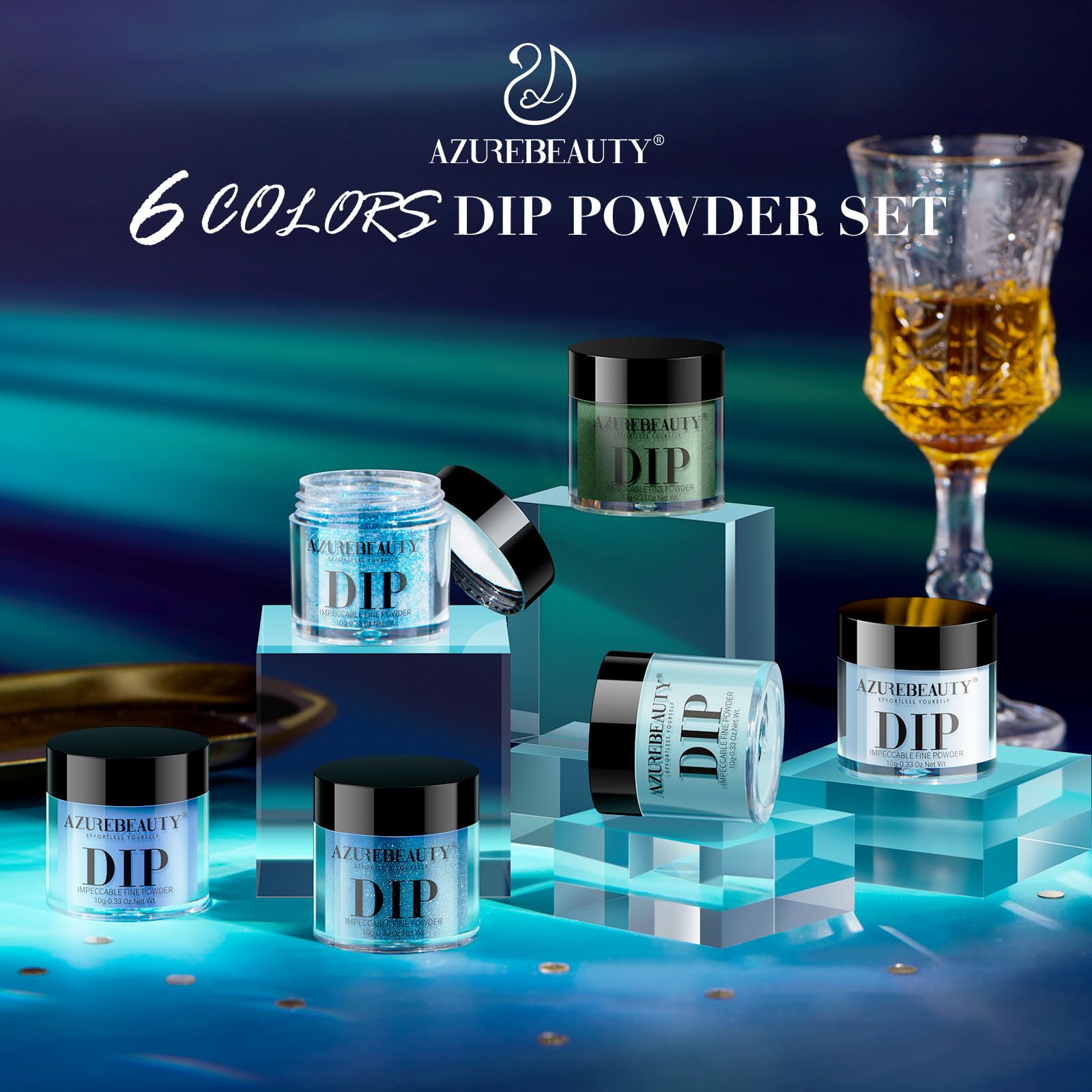 AZUREBEAUTY Dip Powder Nail Set cadeau parfait pour les amateurs de nail art.