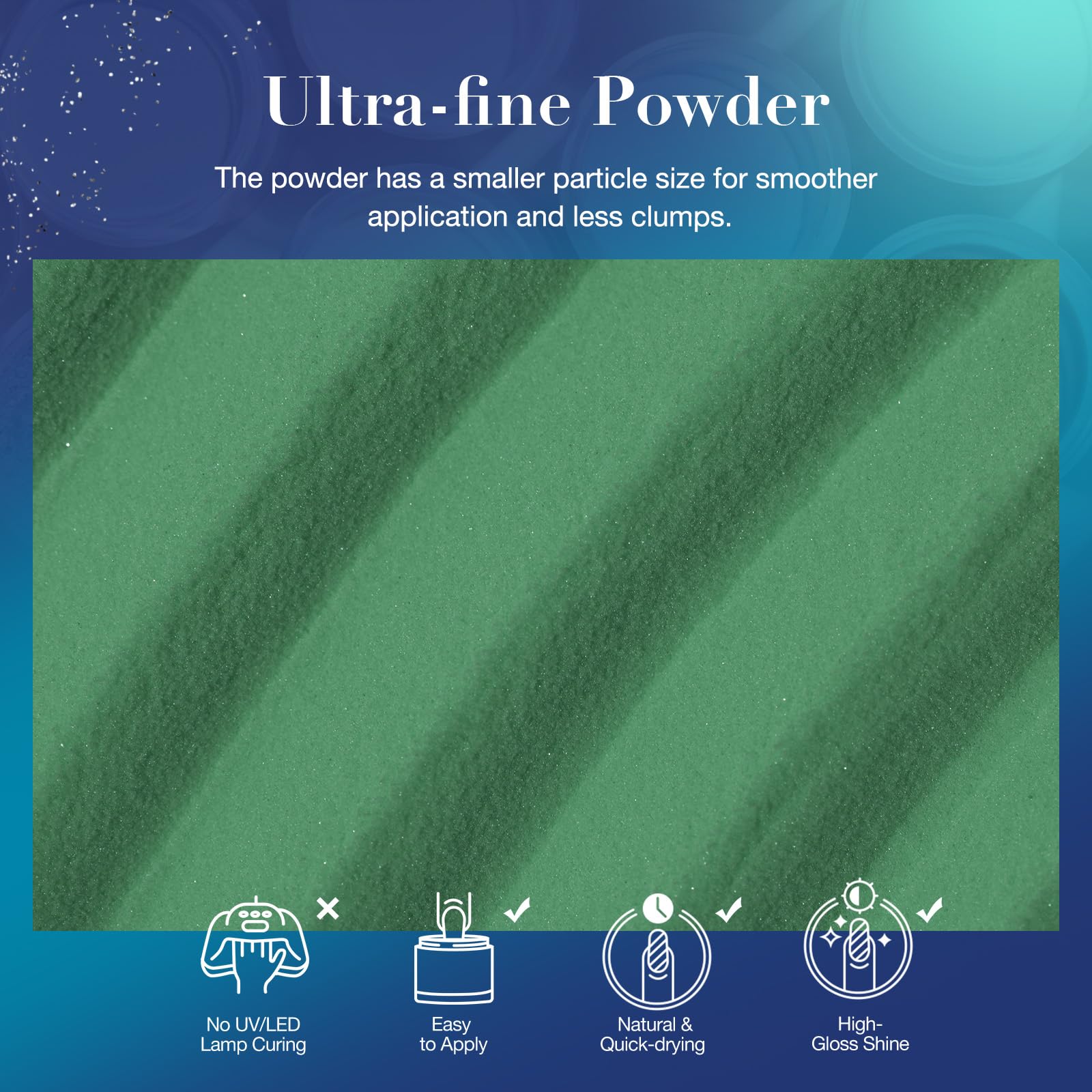 AZUREBEAUTY Dip Powder Nail Set formule saine avec calcium et vitamines.