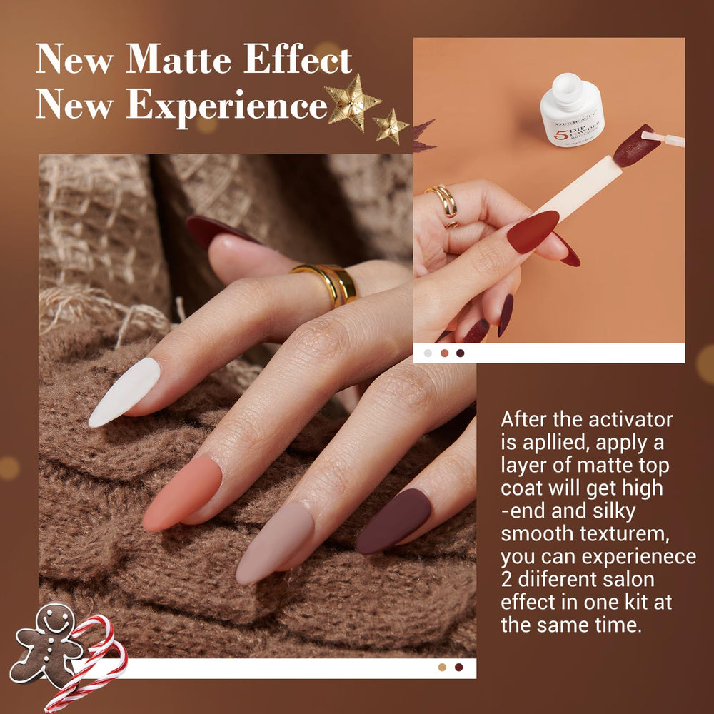 AZUREBEAUTY dip powder no lamp needed for quick salon finish nails at home
