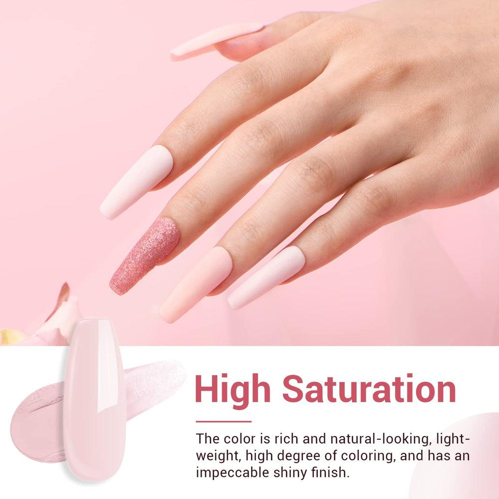 AZUREBEAUTY nude powder for elegant soft nails and French tips