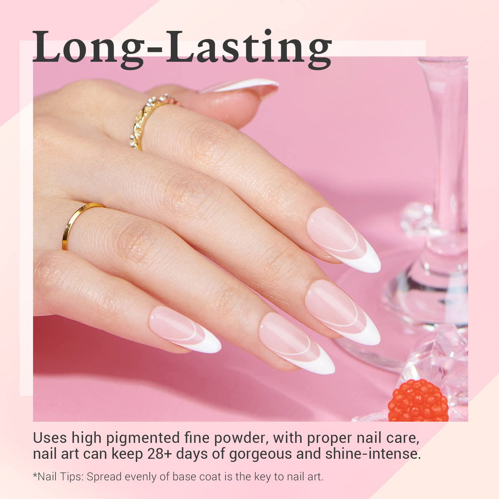 AzureBeauty Sparkle Red powder swatch demonstrating reflective glitter for festive nail art.