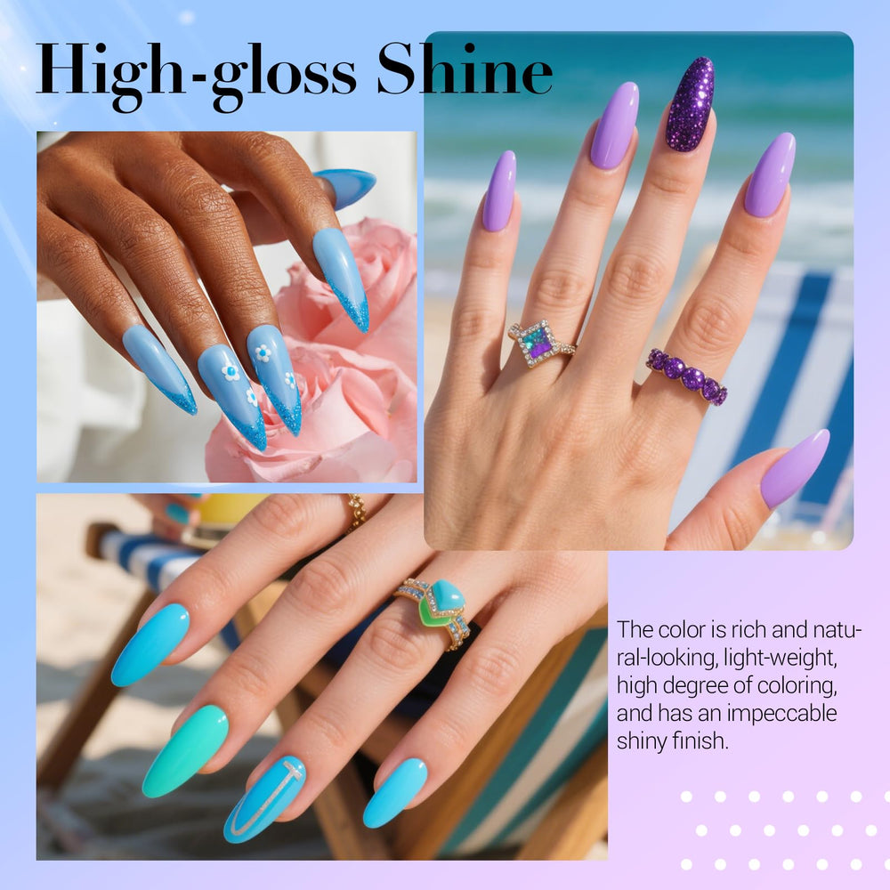 Ensemble liquides base activateur et vernis de finition AZUREBEAUTY