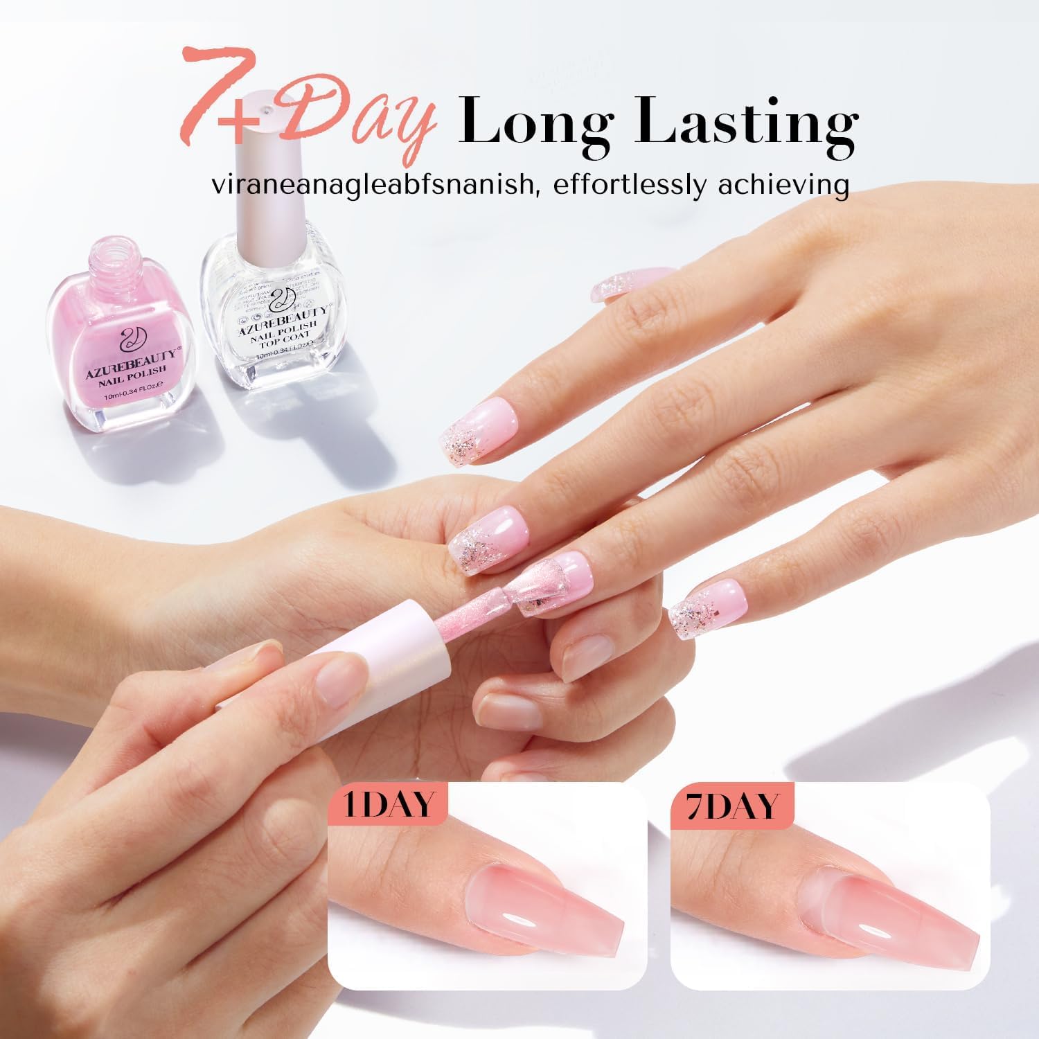 AZUREBEAUTY ensemble vernis 4 couleurs, polyvalent pour styles variés.