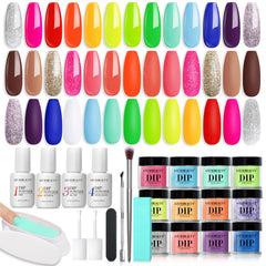 AZUREBEAUTY kit dip poudre 20 couleurs néon pour une manucure éclatante à domicile