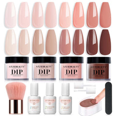 AZUREBEAUTY Kit Dip Poudre Ensemble Complet: démarrage facile pour une manucure maison.