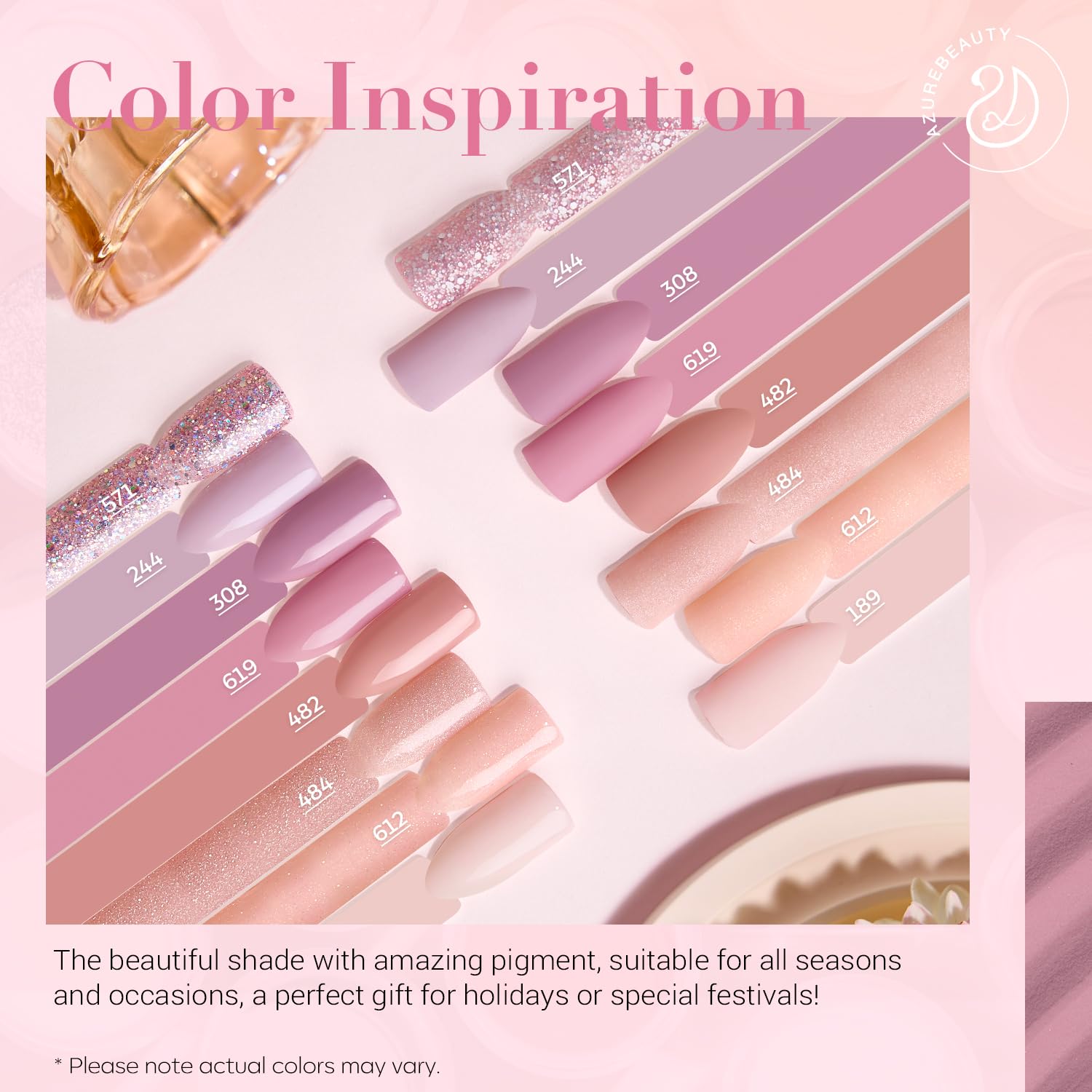AzureBeauty Kit Dip Poudre – fini mat, pour un style moderne et discret.