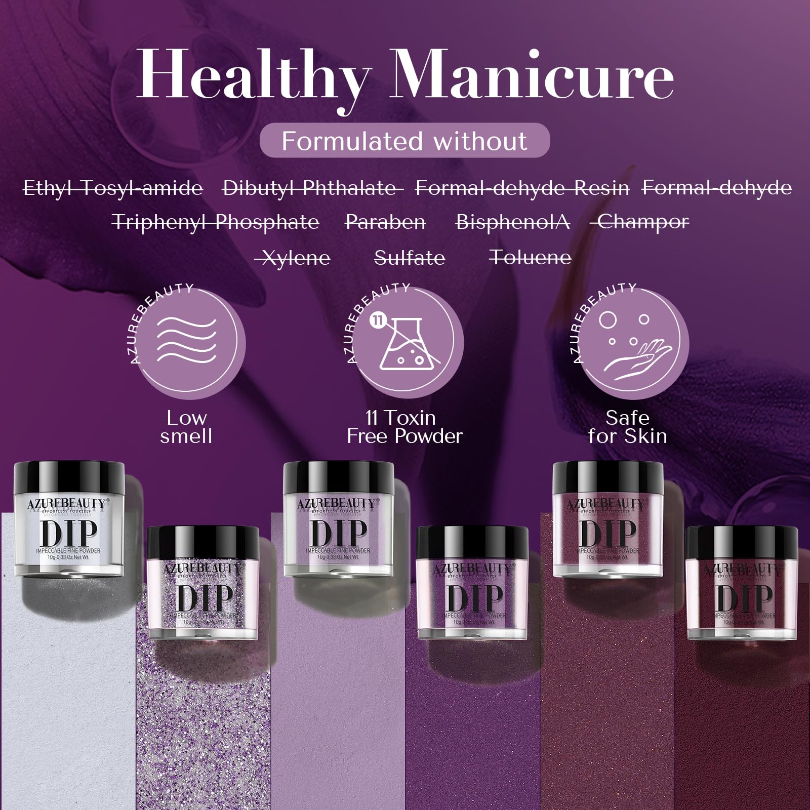 AZUREBEAUTY Kit manucure immersion – usage idéal pour débutants et professionnels.