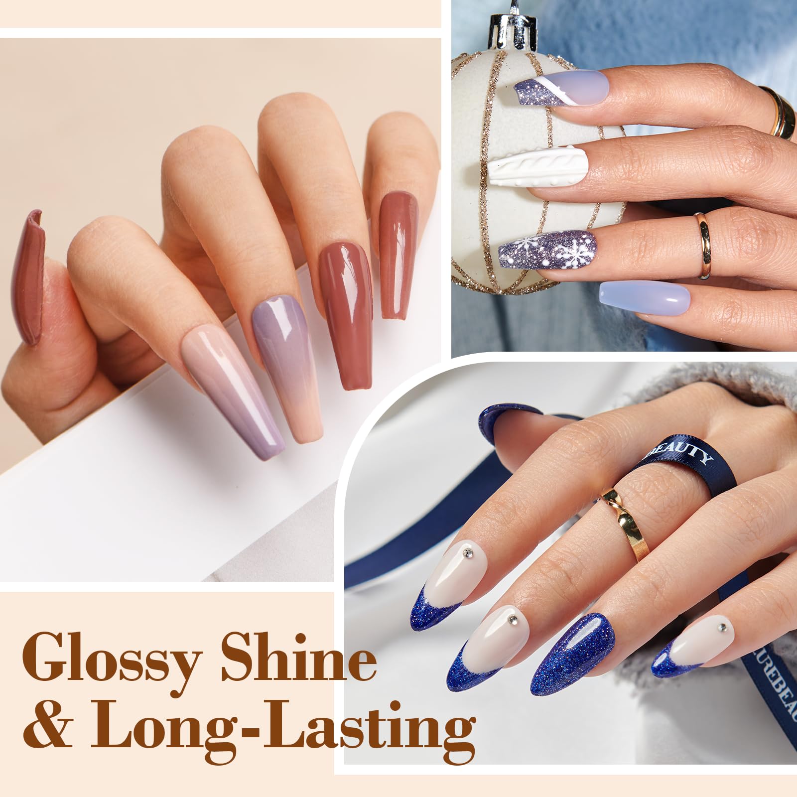 Kit rapide et pratique sans lampe, séchage rapide pour les ongles.