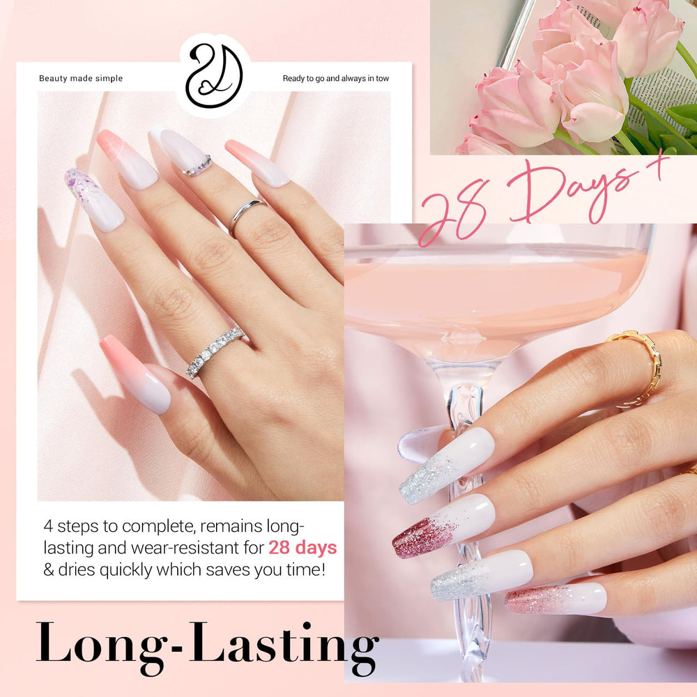 AZUREBEAUTY liquides-dip-base-activateur-couche-finale: kit complet pour finition durable