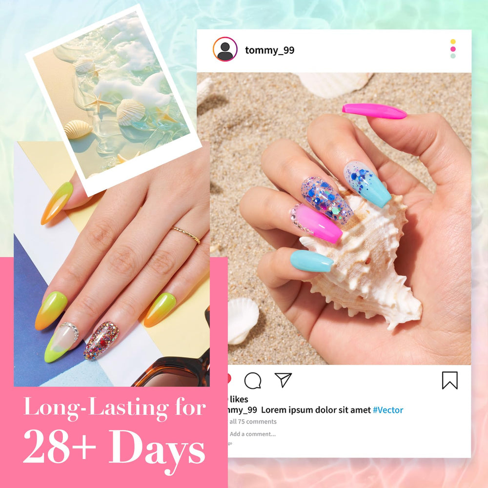 AZUREBEAUTY finition brillante et longue tenue sur les ongles