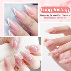 AZUREBEAUTY Poudre dip brillance naturelle pour ongles élégants et soignés.