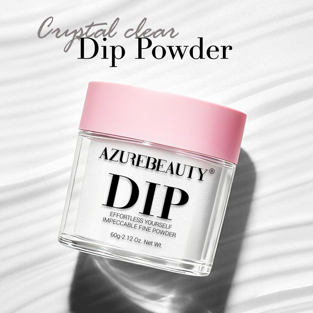 AZUREBEAUTY poudre dip étapes faciles, création rapide d'un look chic.