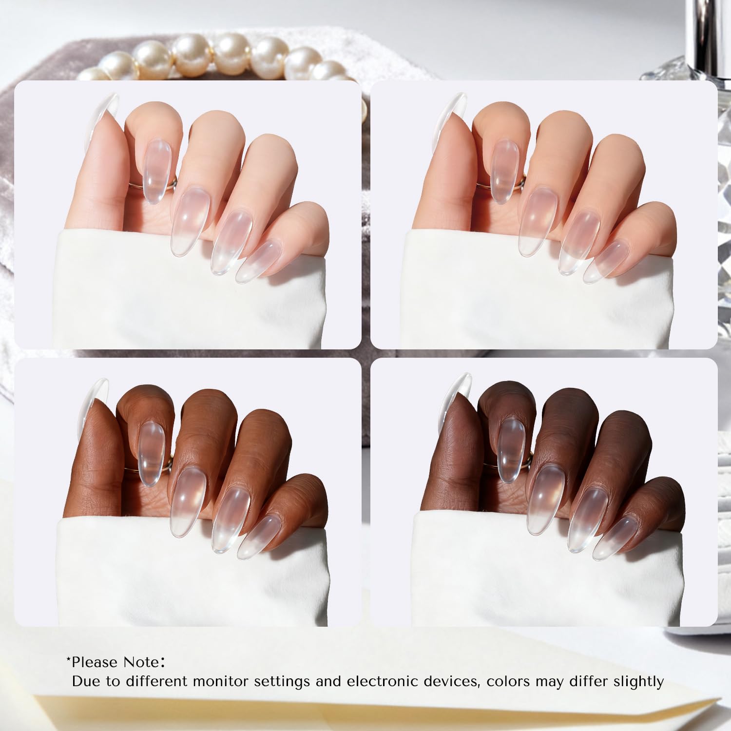 AZUREBEAUTY poudre dip micro-fin, texture naturelle et lisse.