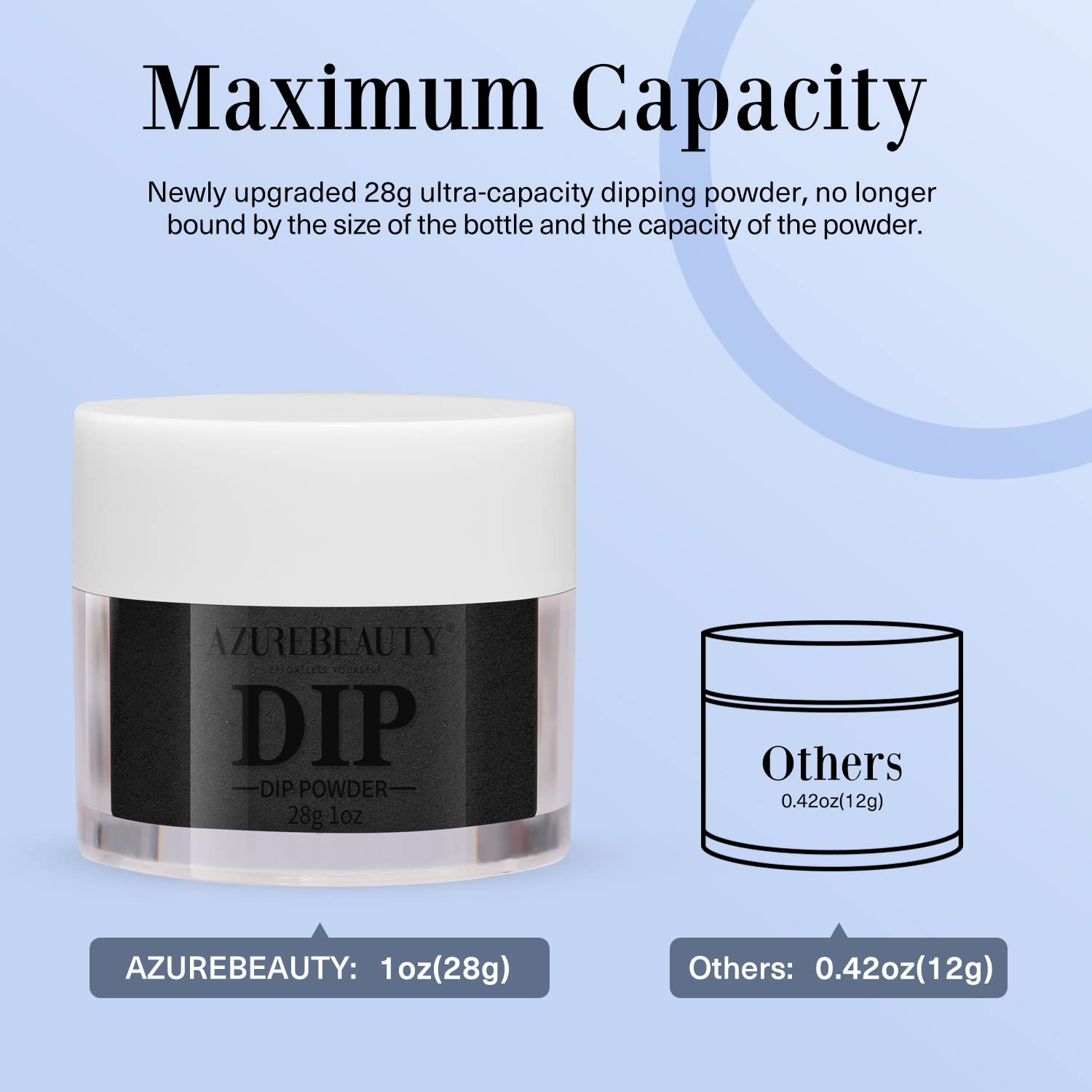 Poudre dip noir AZUREBEAUTY, expérience sans odeur et sans chaleur de lampe