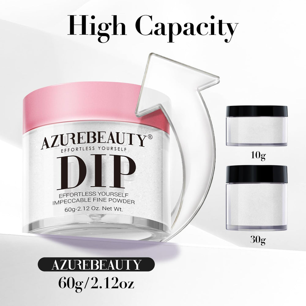 AZUREBEAUTY poudre dip sans lampe, utilisation rapide et pratique.