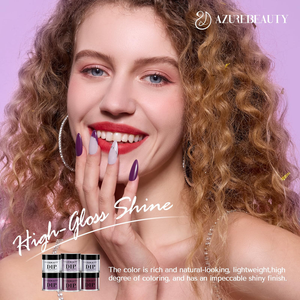 AZUREBEAUTY Poudre d'immersion formule saine – calcium et vitamines pour les ongles.