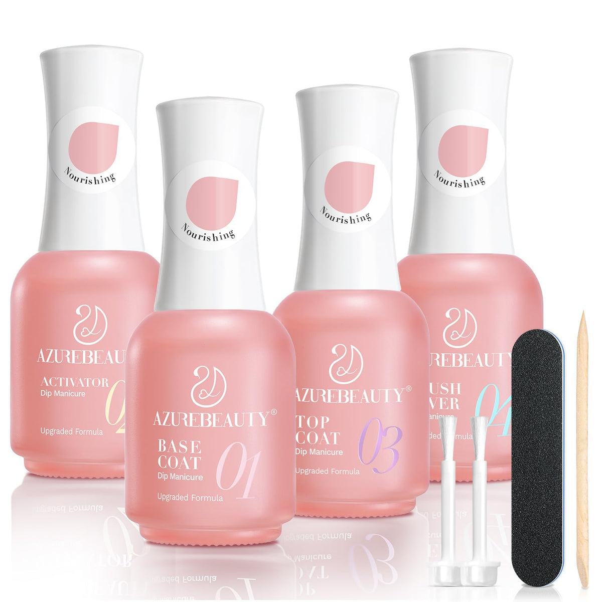 AZUREBEAUTY kit poudre à tremper base: base protectrice pour une application précise