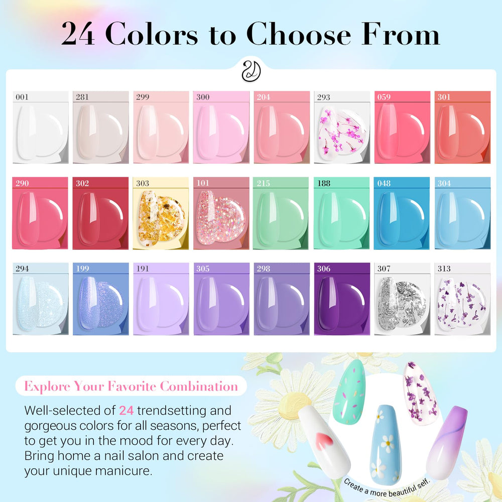 AZUREBEAUTY poudres macaron couleurs, nuances pastel riches et durables.