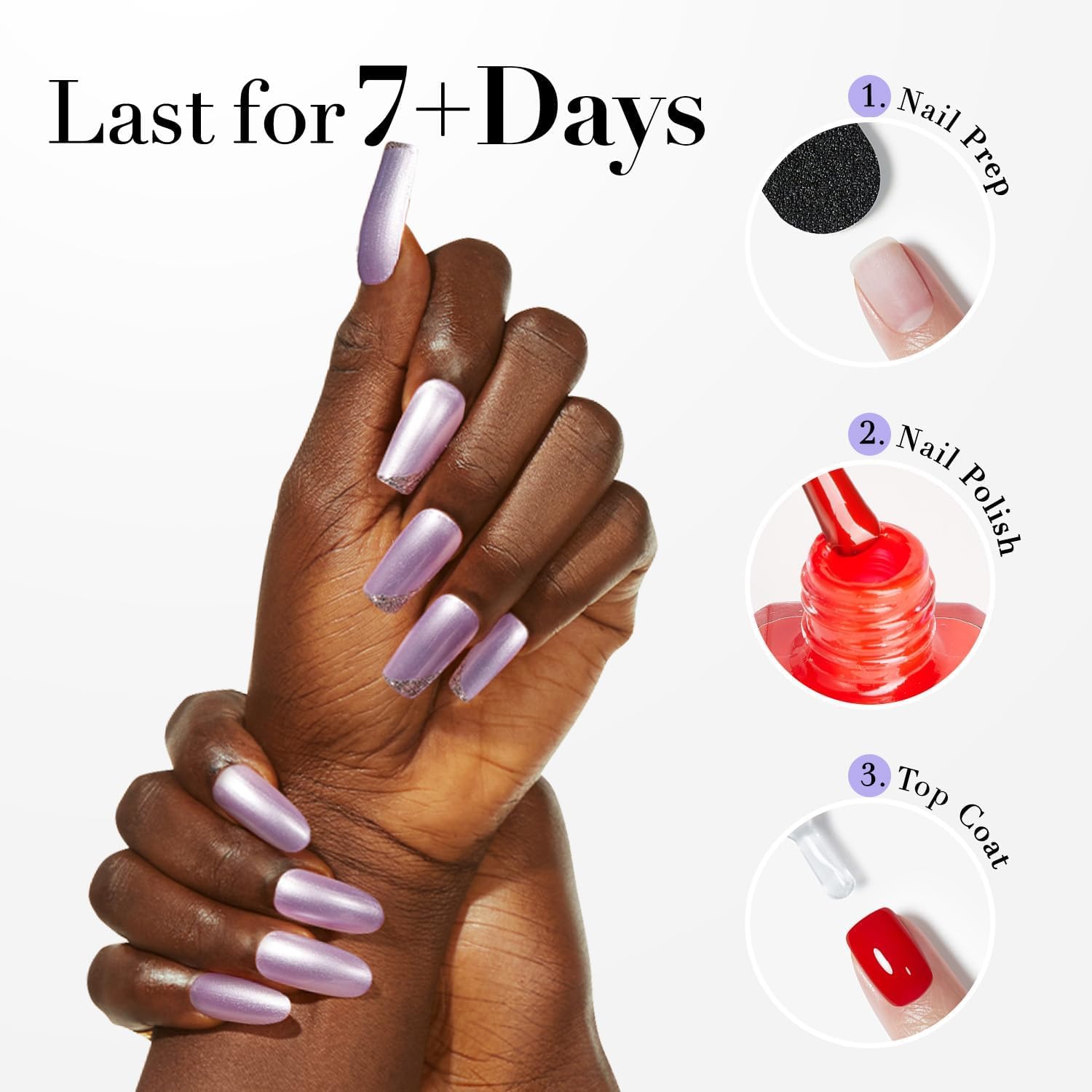 AZUREBEAUTY Dreamy Purple, parfait pour le nail art et les motifs délicats.