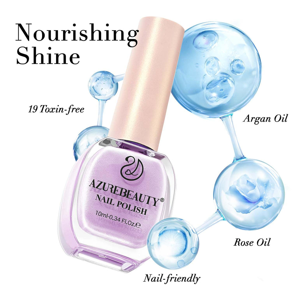 AZUREBEAUTY Dreamy Purple, vernis sans lampe UV pour une utilisation simple.