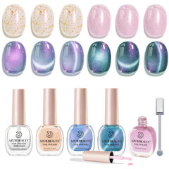 AZUREBEAUTY vernis œil-chat collection: effet cat eye pour des looks audacieux.