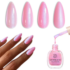 Vernis AzureBeauty Pearl Pink, séchage rapide et éclat nacré