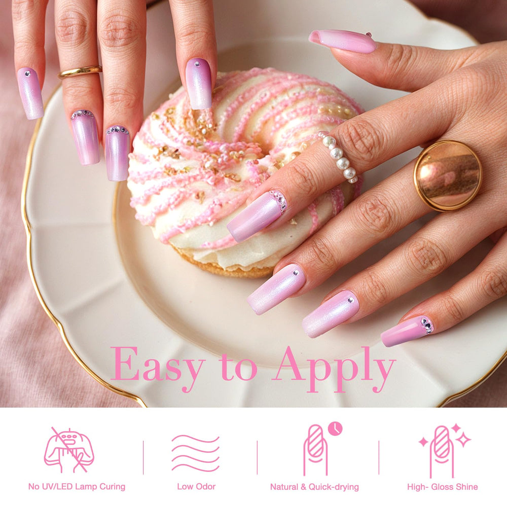 AzureBeauty Pearl Pink renforce les ongles tout en brillant
