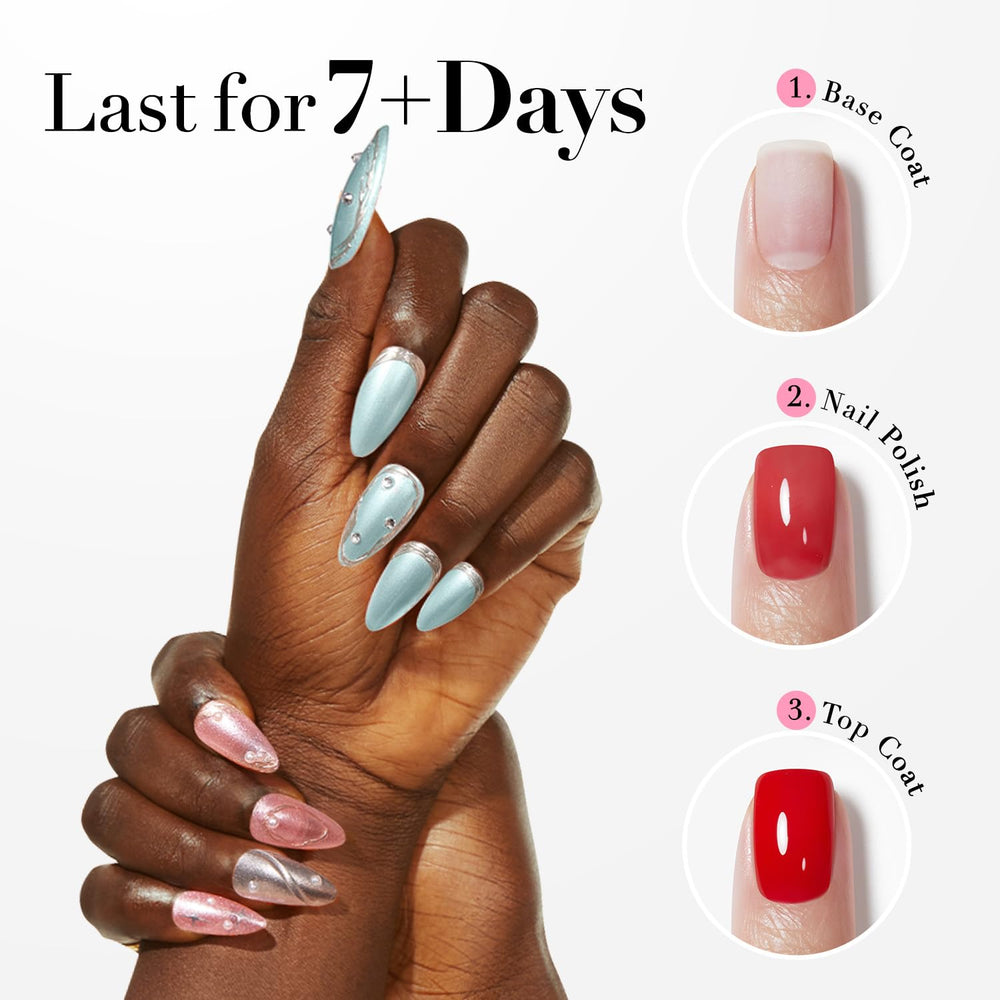 Vernis AZUREBEAUTY Rose durable sans lampe nécessaire, séchage à l’air.