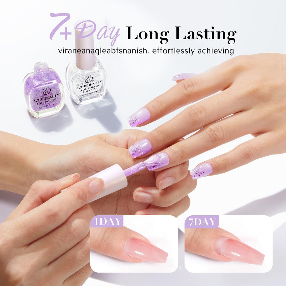 AZUREBEAUTY vernis violet foncé - couleur profonde et tenue durable.