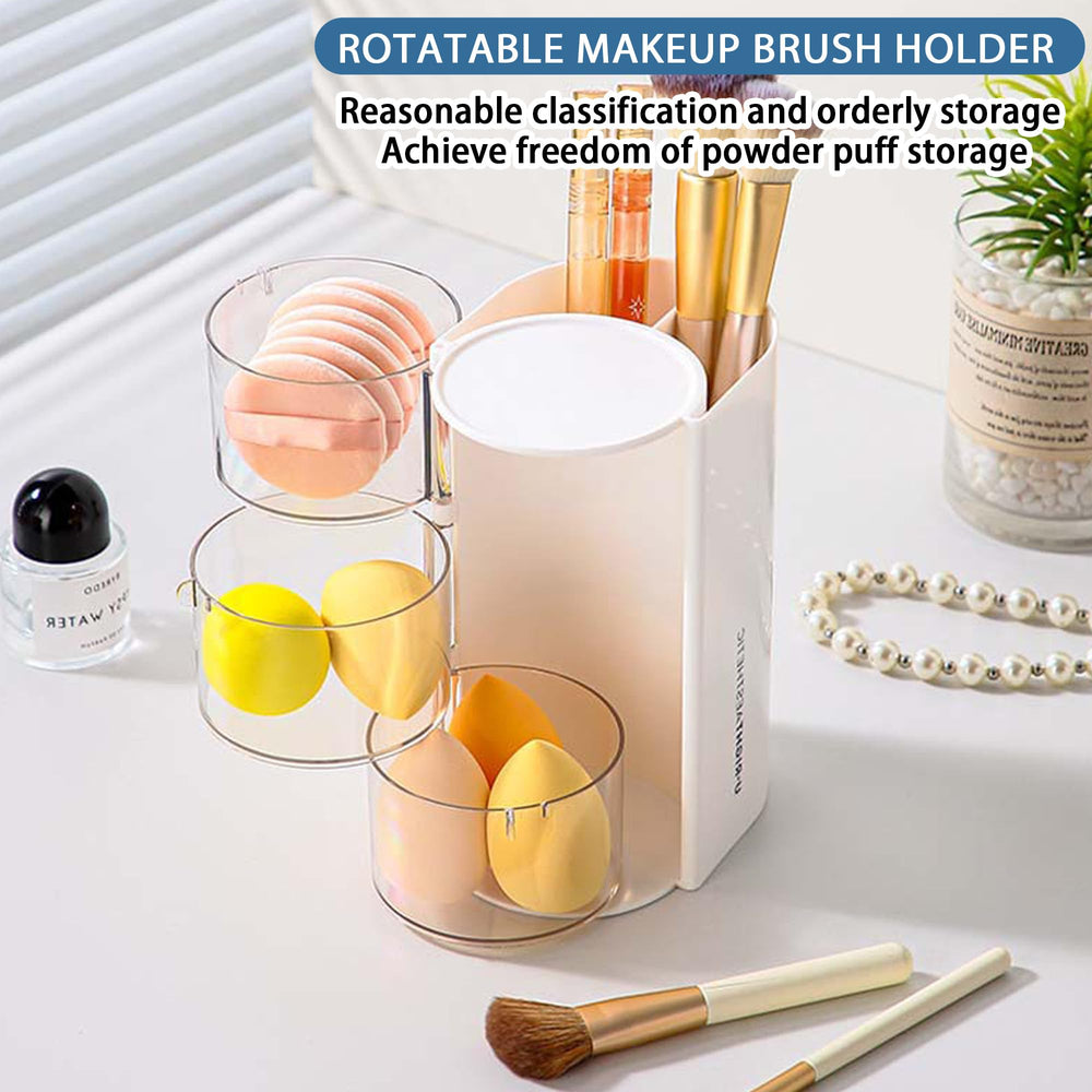 Protège-brosse Azurphoric pour un rangement élégant et accessible du maquillage