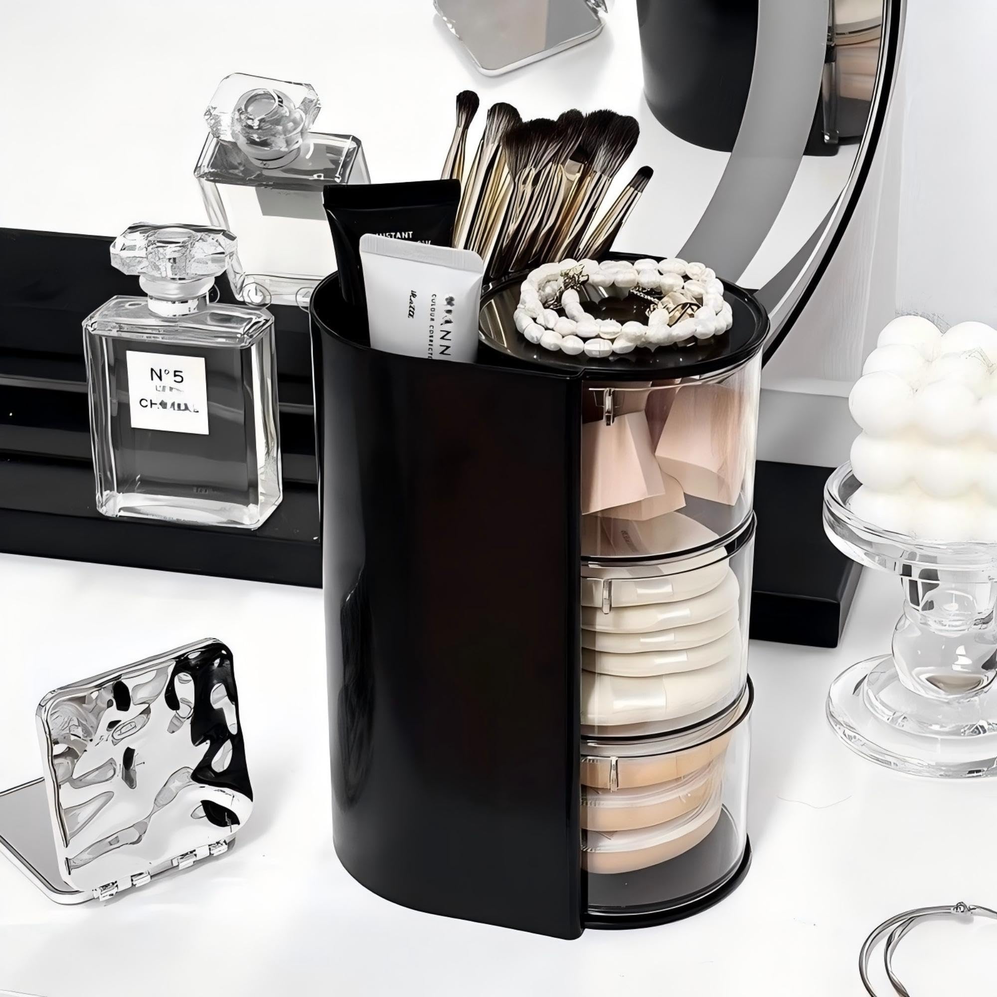 Azurphoric Porte Brosses Cheveux Etagere Multifonctions pour un rangement pratique.