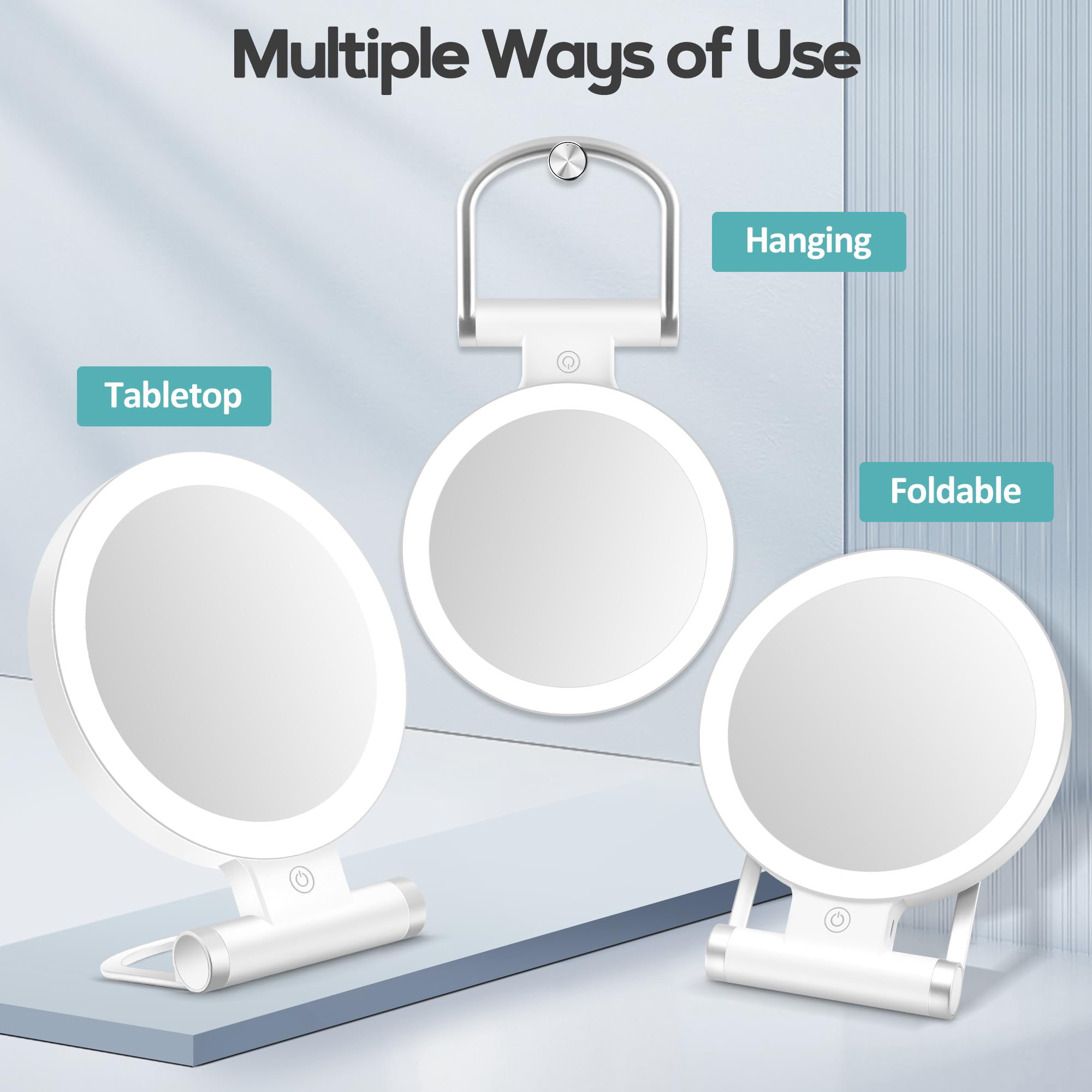 Design élégant et compact du miroir B Beauty Planet