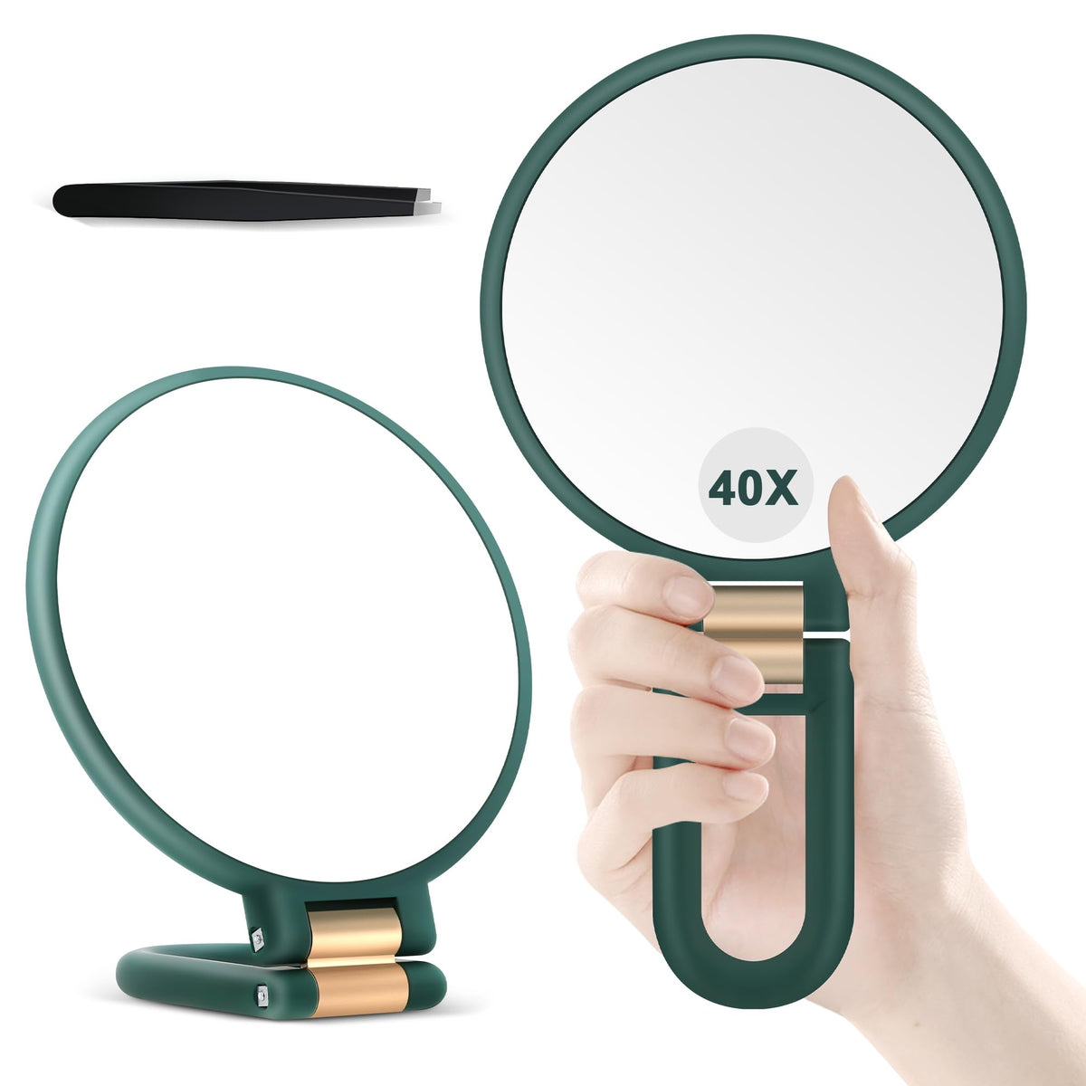 B Beauty Planet – loupe 40x vert pour maquillage précis et retouches cosmétiques.