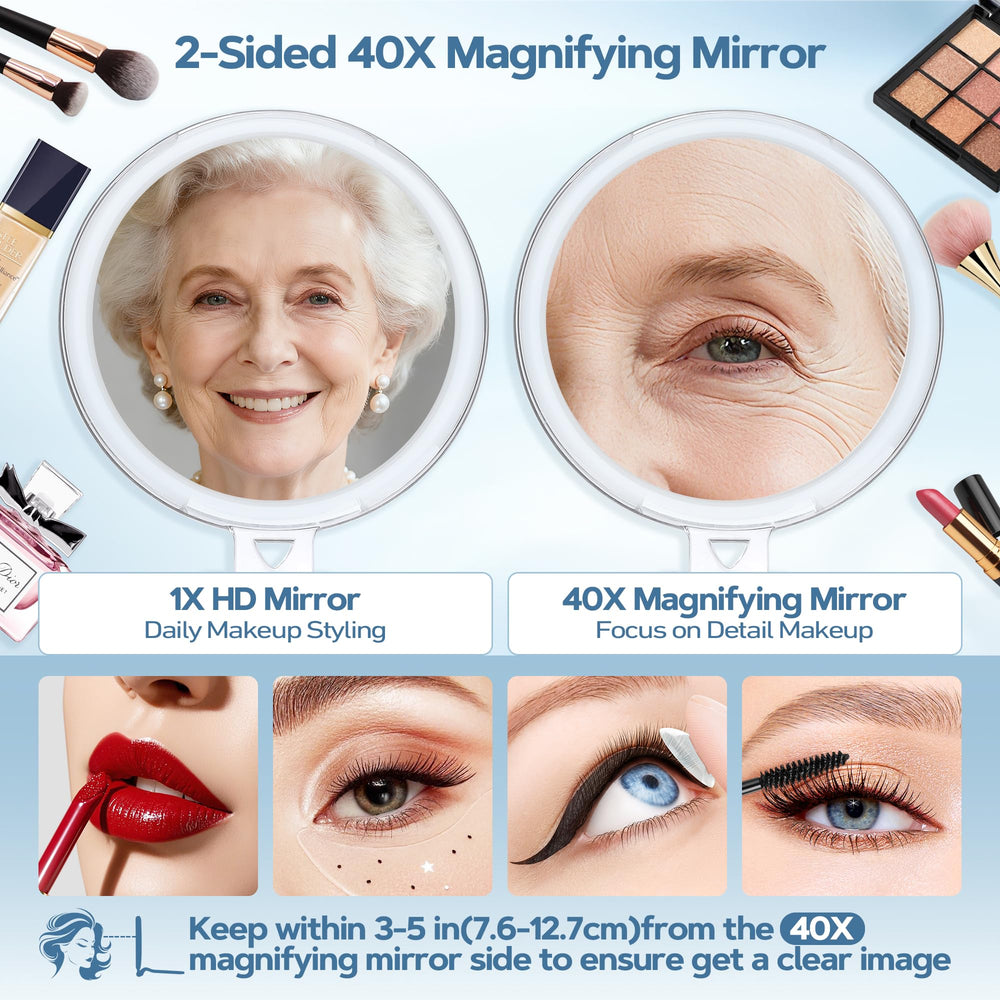 Miroir B Beauty Planet 1x face claire pour maquillage quotidien.