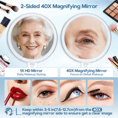 Miroir B Beauty Planet 1x face claire pour maquillage quotidien.