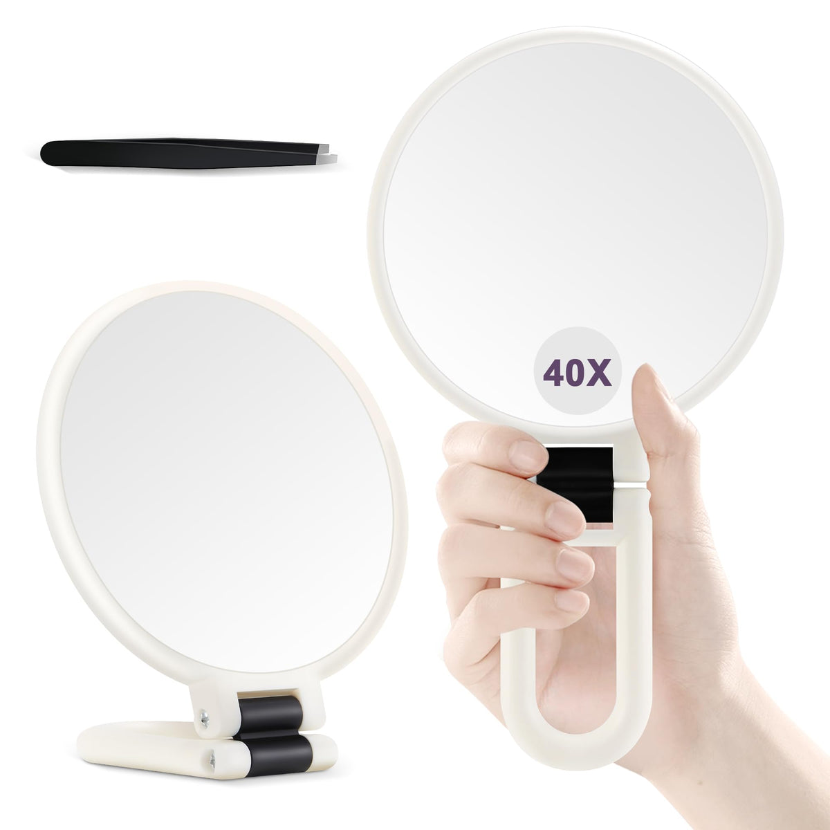 Miroir 40x B Beauty Planet pour repérer les détails du maquillage.