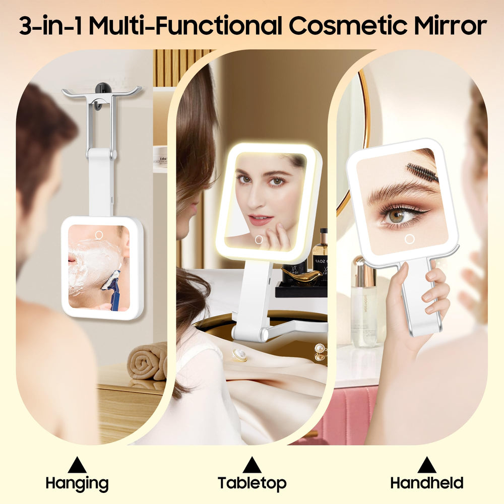 Miroir B Beauty Planet double-face 1X et 30X pour maquillage précis.