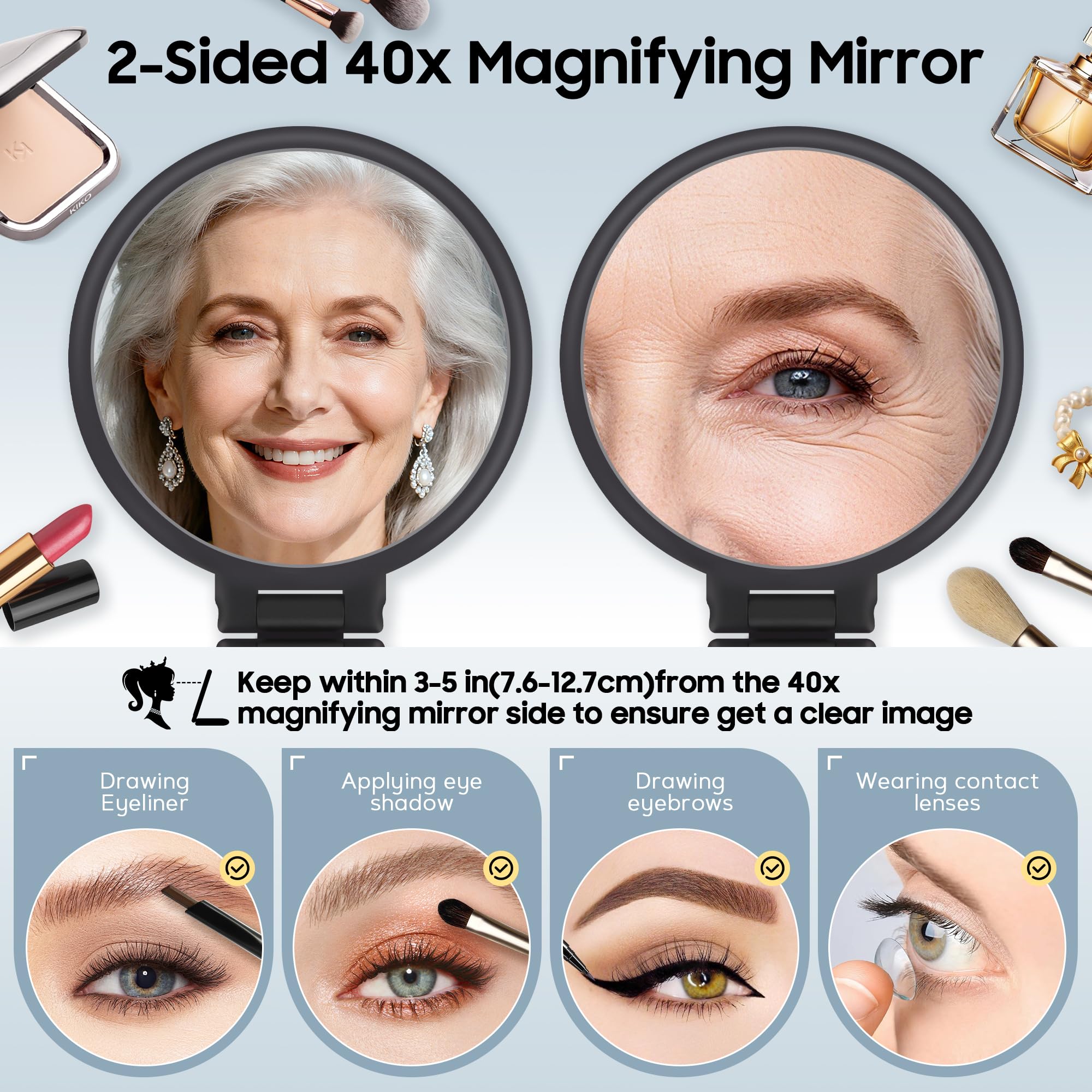 Zoom sur les pores par B Beauty Planet pour un détail du maquillage.