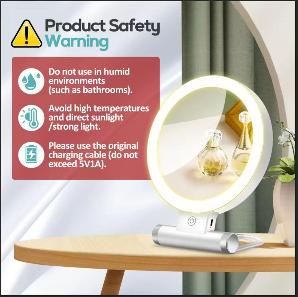 Miroir léger et portable B Beauty Planet idéal pour les déplacements